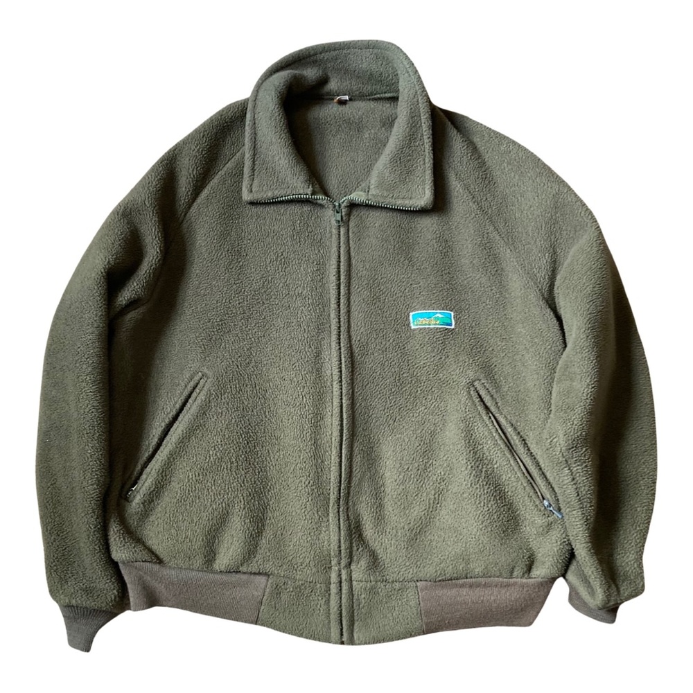 Vintage Cabela’s fleece jacket L/Xl olive green dark colorway 90’s USA made